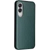 Phonesta Carbon Fiber Skin Book Wallet Case hoesje voor Samsung Galaxy S25 Edge - Donkergroen 3