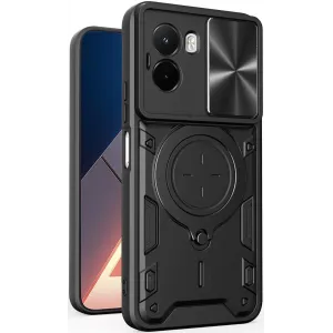 Phonesta CamLock Back Cover hoesje voor Xiaomi Poco M7 - Zwart