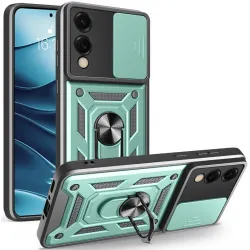 Phonesta CamShield Back Cover hoesje voor Samsung Galaxy S25 Edge - Groen