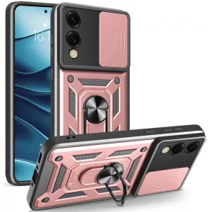 Phonesta CamShield Back Cover hoesje voor Samsung Galaxy S25 Edge - Roségoud