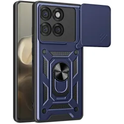 Phonesta CamShield Back Cover hoesje voor Motorola Edge 60 Pro - Blauw