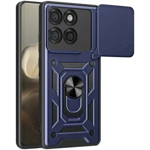 Phonesta CamShield Back Cover hoesje voor Motorola Edge 60 Pro - Blauw