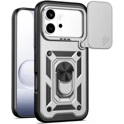 Phonesta CamShield Back Cover hoesje voor HONOR 600/600 Pro - Zilver