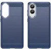 Phonesta Carbon Silicone Back Cover hoesje voor Samsung Galaxy S25 Edge - Blauw 2