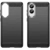 Phonesta Carbon Silicone Back Cover hoesje voor Samsung Galaxy S25 Edge - Zwart 2