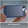 Phonesta Carbon Silicone Back Cover hoesje voor Apple iPhone 17e/16e - Blauw 5