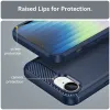 Phonesta Carbon Silicone Back Cover hoesje voor Apple iPhone 17e/16e - Blauw 6