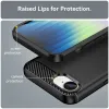 Phonesta Carbon Silicone Back Cover hoesje voor Apple iPhone 17e/16e - Zwart 6
