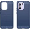 Phonesta Carbon Silicone Back Cover hoesje voor Oppo Reno13 F 4G/5G / Reno13 FS 5G - Blauw 2