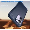 Phonesta Carbon Silicone Back Cover hoesje voor Oppo Reno13 F 4G/5G / Reno13 FS 5G - Blauw 3