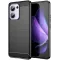 Phonesta Carbon Silicone Back Cover hoesje voor Oppo Reno13 F 4G/5G / Reno13 FS 5G - Zwart