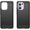 Phonesta Carbon Silicone Back Cover hoesje voor Oppo Reno13 F 4G/5G / Reno13 FS 5G - Zwart 2