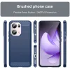 Phonesta Carbon Silicone Back Cover hoesje voor Oppo Reno13 Pro - Blauw 8