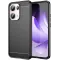 Phonesta Carbon Silicone Back Cover hoesje voor Oppo Reno13 Pro - Zwart