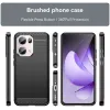Phonesta Carbon Silicone Back Cover hoesje voor Oppo Reno13 Pro - Zwart 8