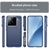 Phonesta Carbon Silicone Back Cover hoesje voor Xiaomi 15 - Blauw 8