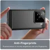 Phonesta Carbon Silicone Back Cover hoesje voor Xiaomi 15 - Zwart 4