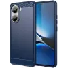 Phonesta Carbon Silicone Back Cover hoesje voor Xiaomi Poco X7 Pro - Blauw