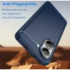 Phonesta Carbon Silicone Back Cover hoesje voor Xiaomi Poco X7 Pro - Blauw 3