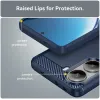 Phonesta Carbon Silicone Back Cover hoesje voor Xiaomi Poco X7 Pro - Blauw 6