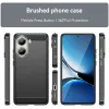 Phonesta Carbon Silicone Back Cover hoesje voor Xiaomi Poco X7 Pro - Zwart 8