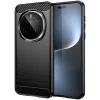 Phonesta Carbon Silicone Back Cover hoesje voor HONOR Magic7 Pro - Zwart