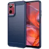 Phonesta Carbon Silicone Back Cover hoesje voor Motorola Moto G05 / Moto E15 - Blauw