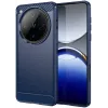 Phonesta Carbon Silicone Back Cover hoesje voor Oppo Find X8 Pro - Blauw 0