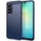 Phonesta Carbon Silicone Back Cover hoesje voor Samsung Galaxy A26 - Blauw