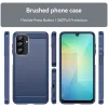 Phonesta Carbon Silicone Back Cover hoesje voor Samsung Galaxy A26 - Blauw 3