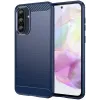 Phonesta Carbon Silicone Back Cover hoesje voor Samsung Galaxy A36/A56 - Blauw