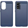 Phonesta Carbon Silicone Back Cover hoesje voor Samsung Galaxy A36/A56 - Blauw 7