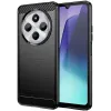 Phonesta Carbon Silicone Back Cover hoesje voor Xiaomi Redmi 14C / Xiaomi Poco C75 - Zwart 0