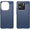 Phonesta Carbon Silicone Back Cover hoesje voor Xiaomi Redmi Note 14 4G - Blauw 2