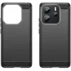 Phonesta Carbon Silicone Back Cover hoesje voor Xiaomi Redmi Note 14 4G - Zwart 2