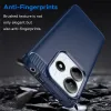 Phonesta Carbon Silicone Back Cover hoesje voor Xiaomi Redmi Note 14 5G - Blauw 4