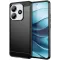 Phonesta Carbon Silicone Back Cover hoesje voor Xiaomi Redmi Note 14 5G - Zwart