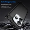 Phonesta Carbon Silicone Back Cover hoesje voor Xiaomi Redmi Note 14 5G - Zwart 4