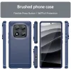 Phonesta Carbon Silicone Back Cover hoesje voor Xiaomi Redmi Note 14 Pro 5G / Xiaomi Poco X7 - Blauw 3