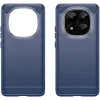 Phonesta Carbon Silicone Back Cover hoesje voor Xiaomi Redmi Note 14 Pro Plus - Blauw 2