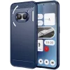 Phonesta Carbon Silicone Back Cover hoesje voor Nothing Phone (2a) / (2a) Plus - Blauw