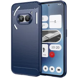 Phonesta Carbon Silicone Back Cover hoesje voor Nothing Phone (2a) / (2a) Plus - Blauw