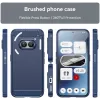 Phonesta Carbon Silicone Back Cover hoesje voor Nothing Phone (2a) / (2a) Plus - Blauw 2