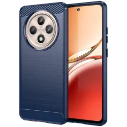 Phonesta Carbon Silicone Back Cover hoesje voor Oppo Reno12 F/Reno12 FS - Blauw