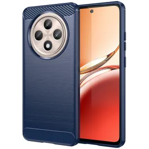 Phonesta Carbon Silicone Back Cover hoesje voor Oppo Reno12 F/Reno12 FS - Blauw