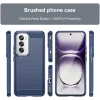 Phonesta Carbon Silicone Back Cover hoesje voor Oppo Reno12 Pro - Blauw 2