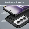 Phonesta Carbon Silicone Back Cover hoesje voor Oppo Reno12 Pro - Zwart 6