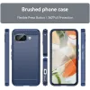 Phonesta Carbon Silicone Back Cover hoesje voor Google Pixel 9a - Blauw 2