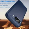 Phonesta Carbon Silicone Back Cover hoesje voor Google Pixel 9a - Blauw 3