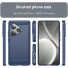 Phonesta Carbon Silicone Back Cover hoesje voor Realme GT 6 - Blauw 2